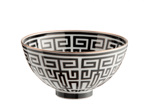 Ginori Labirinto Black Gio Ponti Bowl - 8.5"